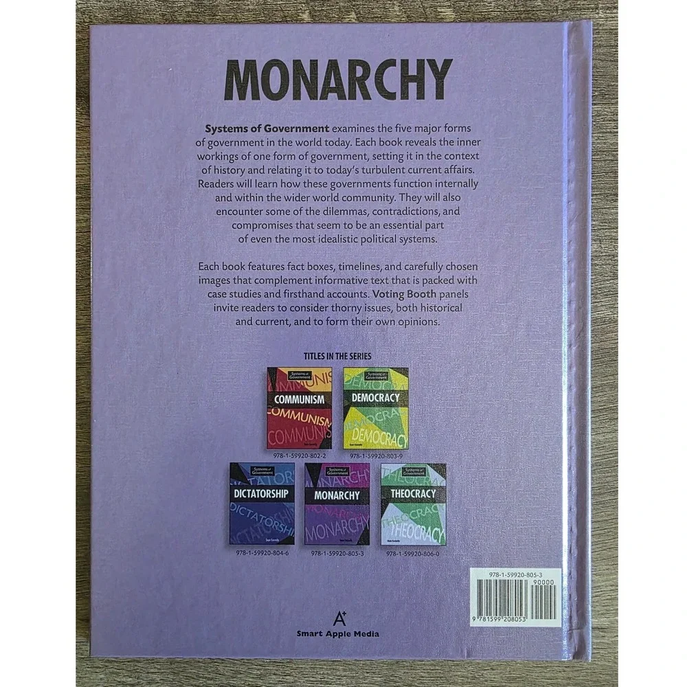 Systems of Government 3 Book Set Monarchy Dictatorship Communism Homeschool